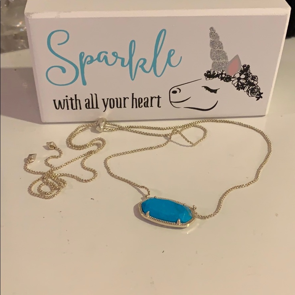 Kendra Scott Turquoise Delaney Necklace